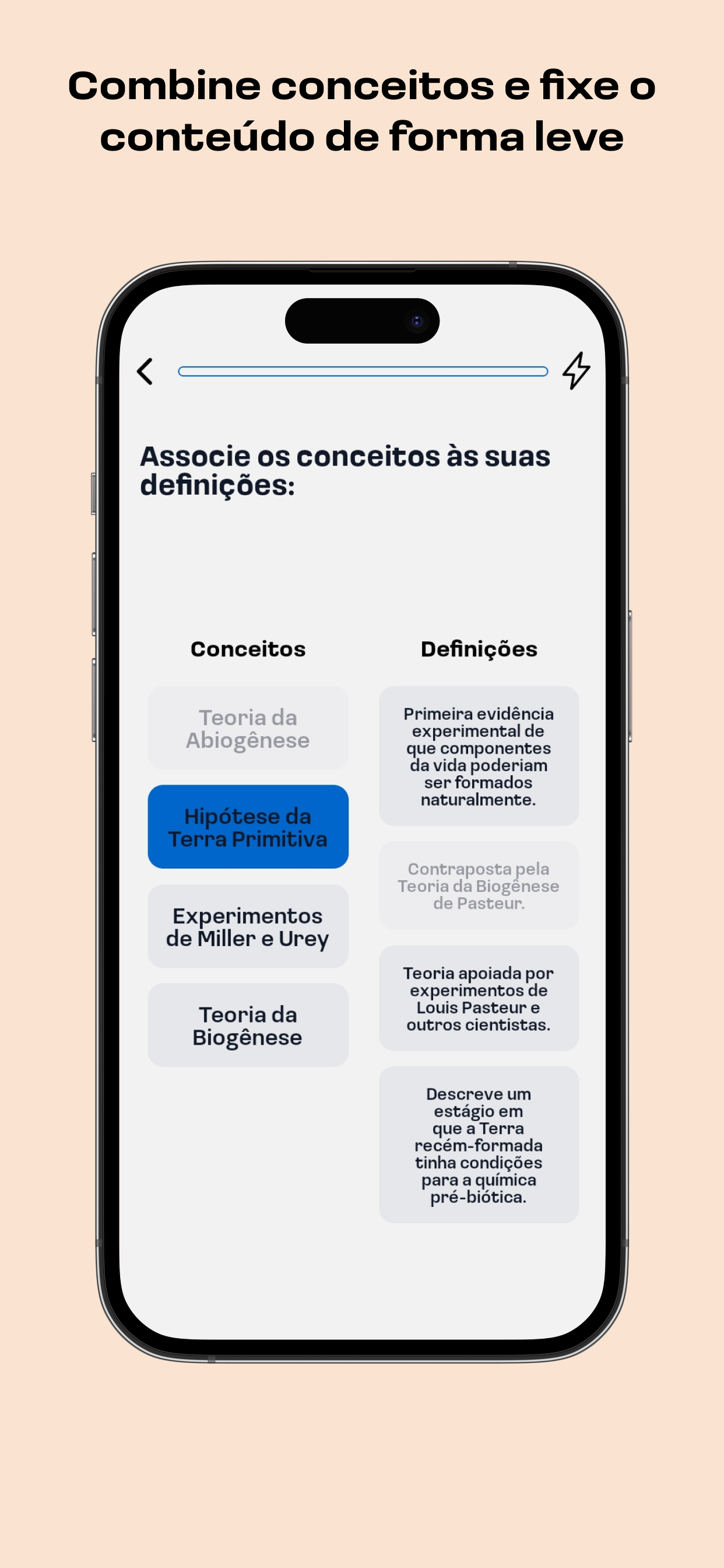 Tela do Mentuca - Associação de conceitos